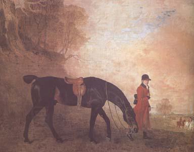 Benjamin Marshall Curricle with a Huntsman (mk25) oil painting picture